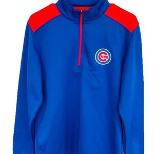 Chicago Cubs Half Zip Fleece Jacket Genuine MLB Merchandise Mens Size Medium